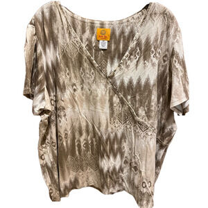 257. WOMENS RUBY RD. 2X DETAIL TOP